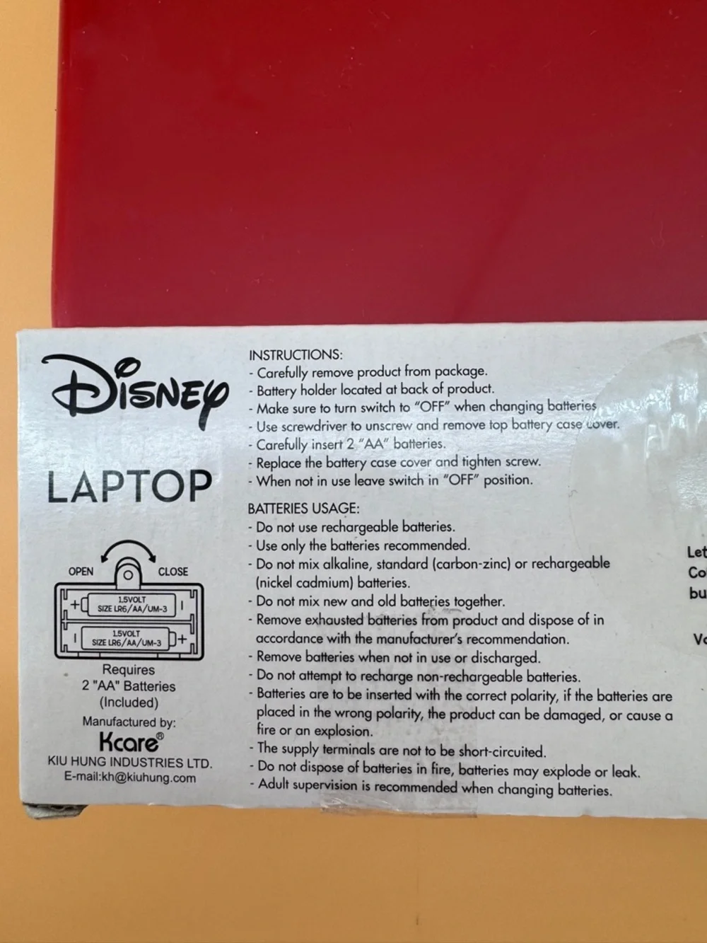 Disney Mickey Mouse Toddler Laptop - Picture 7 of 9